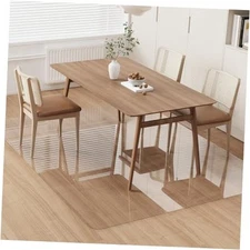 Area Floor Mat for Home, 5'×7' Large Transparent No Slip Waterproof Vinyl Area 