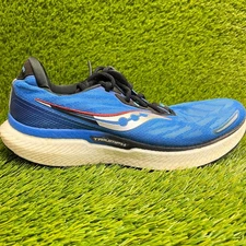 Saucony Triumph 19 Mens Size 10.5 Blue Black Athletic Running Shoes Sneakers
