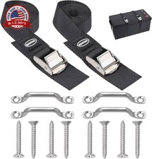 EXVITAL Battery Tie Down Strap Hold Down Kit, 1" x 48" Cooler Tie Down Kit with