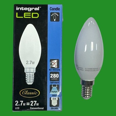2,7W (=27W) Integrierte LED Perlenkerze 5000K Tageslicht Glühbirne SES E14 Lampe