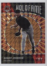 2022 Panini Mosaic Holofame Reactive Orange Prizm /99 Randy Johnson HOF 6b6