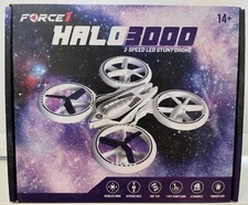 Force1 Halo 3000 2-Speed Vibrant LED Stunt Drone - Visible In The Dark-Unopened