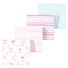 Luvable Friends Little Treasure Flannel Receiving Blankets 4pk One Size