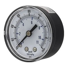 Pic Gauges Sep-102D-204F-Bspt Industrial Pressure Gauge, 0 To 160 Psi, 2 In