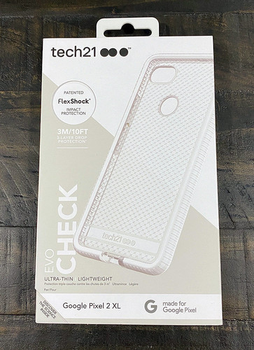 Tech21 White Clear EVO Check Anti-Shock Case TPU Cover for Google Pixel 2 XL - Picture 6 of 8