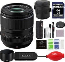 Fujifilm XF 33mm f/1.4 R LM WR Lens w/ Blower, Lens Case  More  Fuji 33mm