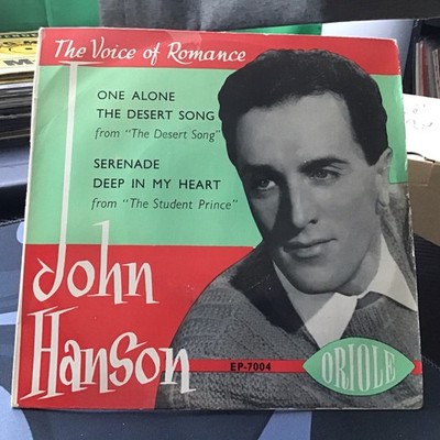 John Hanson - John Hanson Sings EP-7004 7'' single vinyl record.