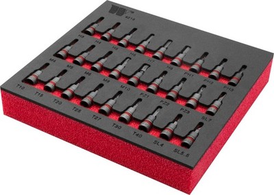 Welzh Werkzeug Bit Socket Set Torx, Spline, Hex, PZ, SL, PH, 1/4''DR SE-V STEEL