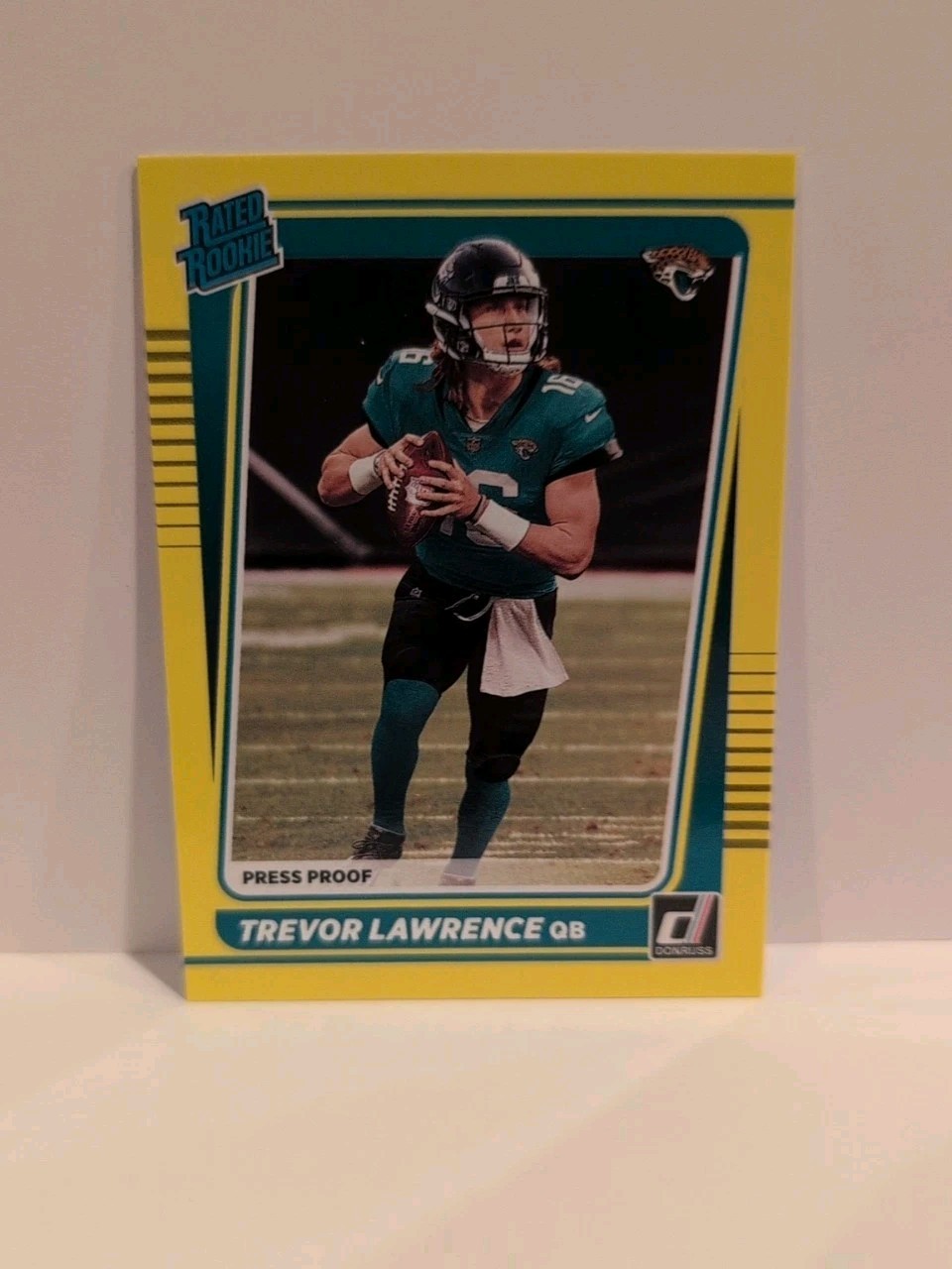Trevor Lawrence 2021 Donruss Yellow Press Proof Rated Rookie RC 251 Jags