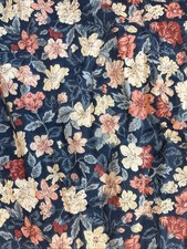 KING Duvet Cover 2 Shams 100 Cotton 94"x85" Blue white pink floral reversible