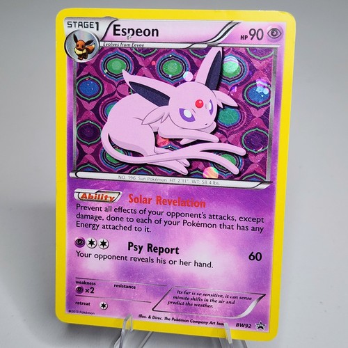 Pokémon TCG Espeon BW92 Black and White Promos Black Star Holo