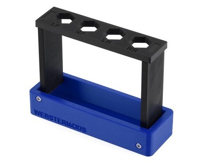 Webster Mods 1/10 & 1/8 Compact Folding Shock Stand (Blue) [WMCFSSBU]
