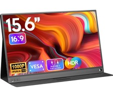 Portable Monitor, 15.6" 1080P FHD Laptop Monitor USB-HDMI Computer Display IP...
