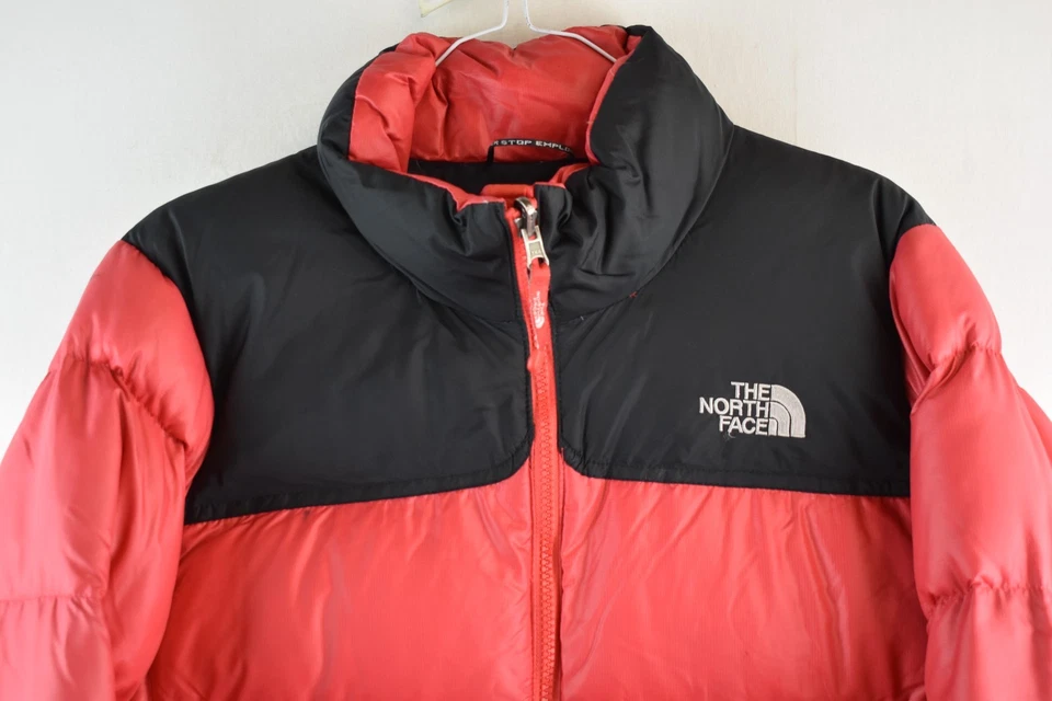 THE NORTH FACE 700 Down Red Puffer Jacket size 85 Womens Full Zip Vintage Retro - Image 2 of 4