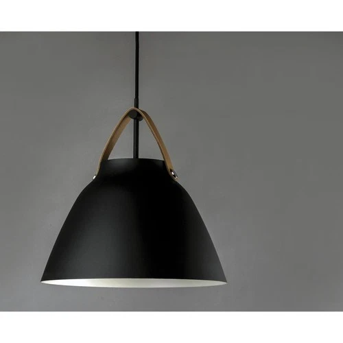 Maxim Lighting 11358TNBK Nordic Pendant Tan Leather/Black - Picture 4 of 8