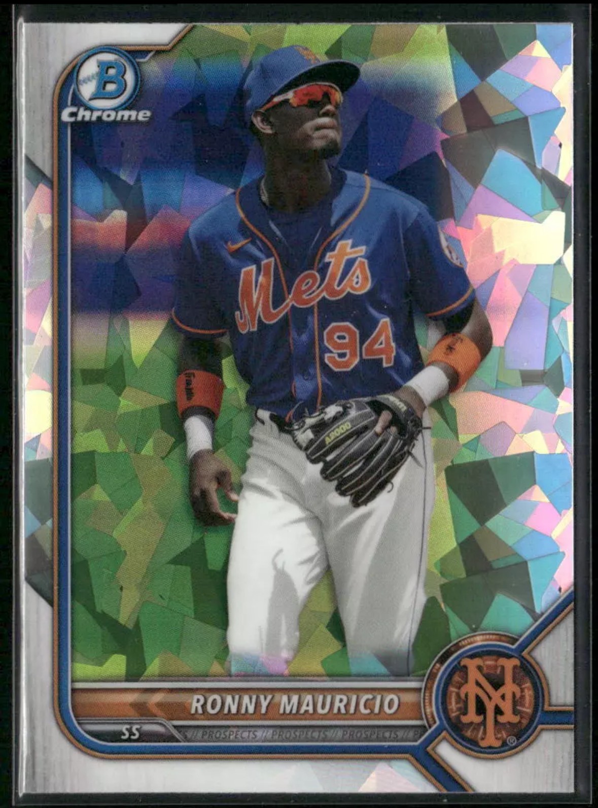2022 Bowman #BCP-16 Ronny Mauricio Chrome Prospects Atomic Refractors
