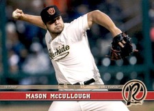 2017 Visalia Rawhide Grandstand #24 Mason McCullough Shelby North Carolina Card
