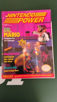 Vtg 1990 NINTENDO POWER Magazine Vol 18 DR. MARIO Cover w/ MEGA MAN III Poster