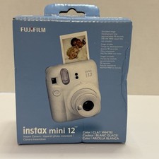 Fujifilm instax mini 12 Instant Camera-Clay White-Brand New