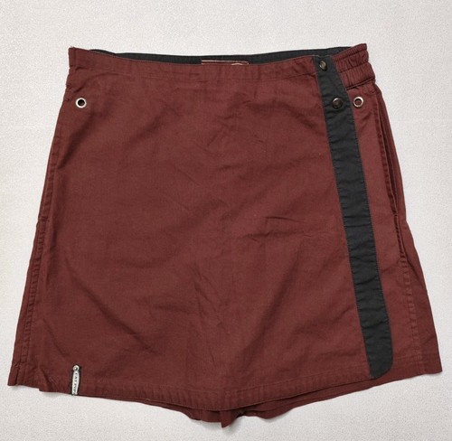 Pantaloncini corti vintage Fat Pipe marrone viola marrone cotone Y2k taglia 36 Eu - Foto 3 di 12