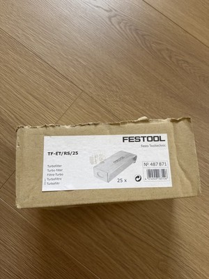 Festool 487871 is a 19-pack of Turbofilter (TF II-RS/ES/ET/25) dust bags