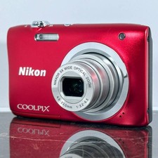 Nikon COOLPIX A100 Red Compact Digital Camera 20MP Optical Zoom Lightweight