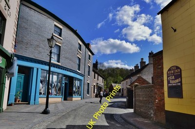 Foto A3 Blists Hill viktorianische Stadt The Drapers und New Inn Wirtshaus c2014