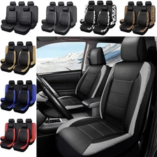 For JEEP Car Seat Covers Front Rear Protector Full Set Waterproof Leather
