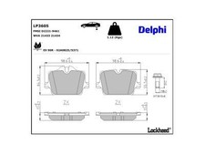 Bremsbelagsatz Hinten für BMW i4 G21 G81 G26 G22 G82 G23 G83 G42 G87 Z4 ab 18->