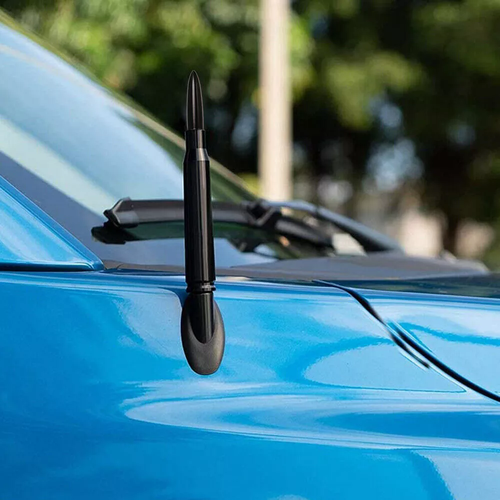 Black 50 Cal Bullet Antenna Fits For Car Dodge RAM 1500 2500 3500