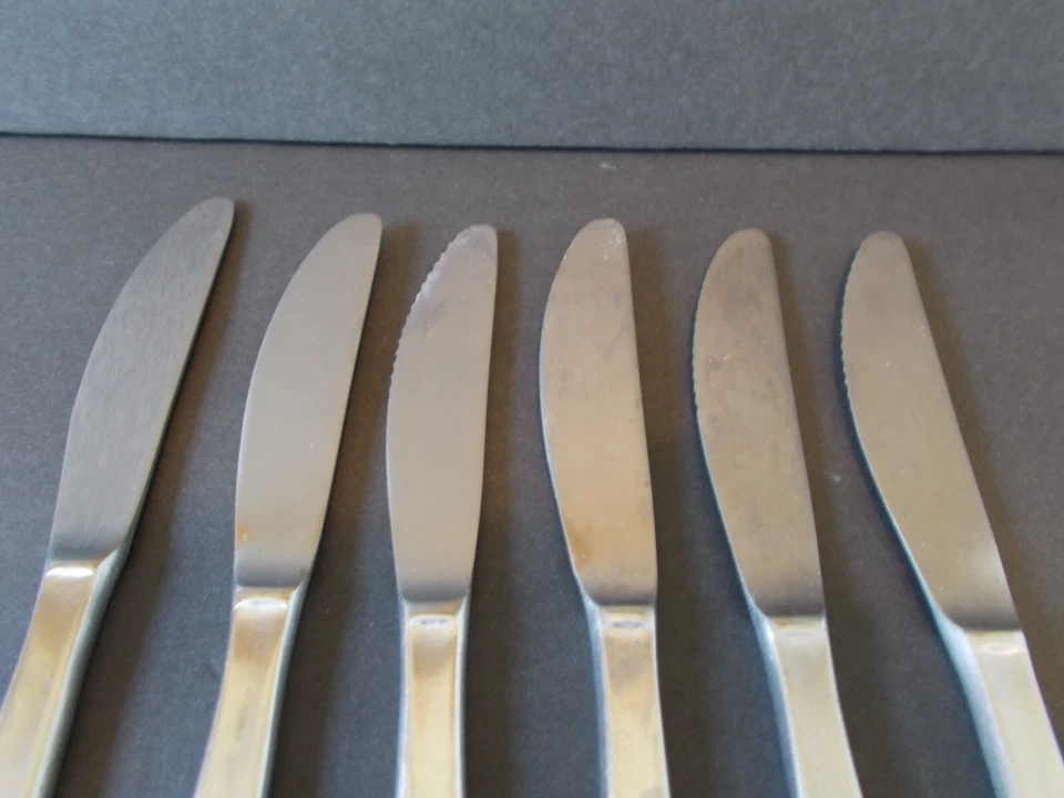 Juego de 6 cuchillos de cena Amefa de acero inoxidable damasco real Holanda Foto 2 de 4