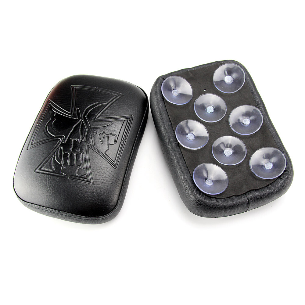 For Harley Bobber Chopper Rear Passenger Pillion Pad Seat 8 Suctions ...