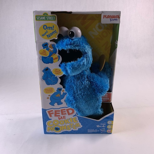 sesame street peekaboo cookie monster figure