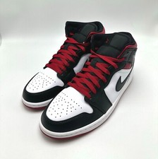 Size 13 - Air Jordan 1 Mid Gym Red Black Toe for sale online | eBay