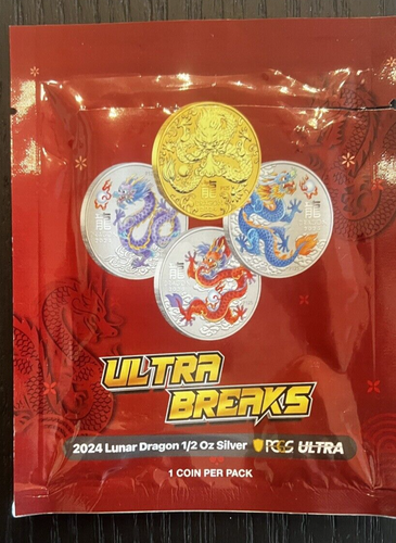 Ultra Breaks 2024-P125 50C PCGS MS70 Australia Year of the Dragon RED pop 180 - Picture 3 of 3