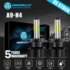 6-Sides H4 9003 420000LM 2800W LED Headlight Kit Hi-Lo Beam Bulbs 6000K White 2x