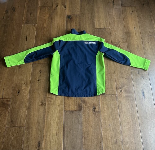 NFL Brand SEATTLE SEAHAWKS Weather Jacket Men's Size MED Embroidered Hawk Head - Picture 8 of 11