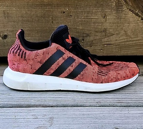Adidas Originals Swift Run Trainers Solar Red Black Mens 9 Shoes Sneakers - Picture 7 of 11