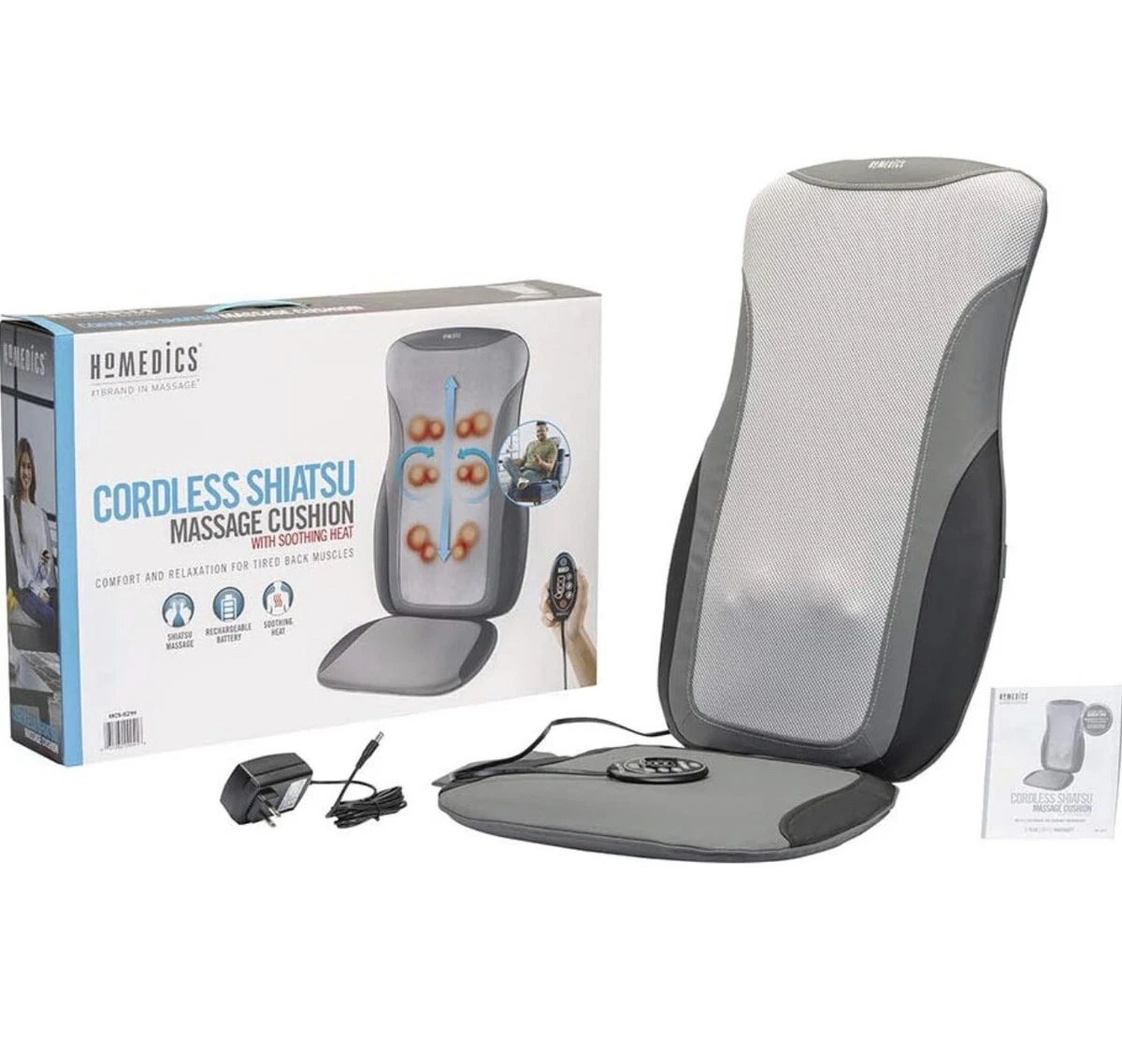 Homedics Heated Shiatsu Massage Cushion