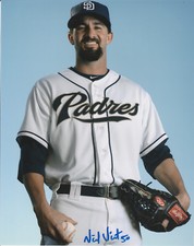 NICK VINCENT SIGNED AUTO'D 8X10 PHOTO SAN DIEGO PADRES SEATTLE MARINERS B
