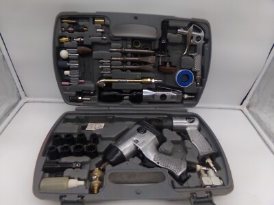 DAPC DeVilbiss Air Power Impact Wrench, Air Ratchet &  Air Hammer Kit-READ!