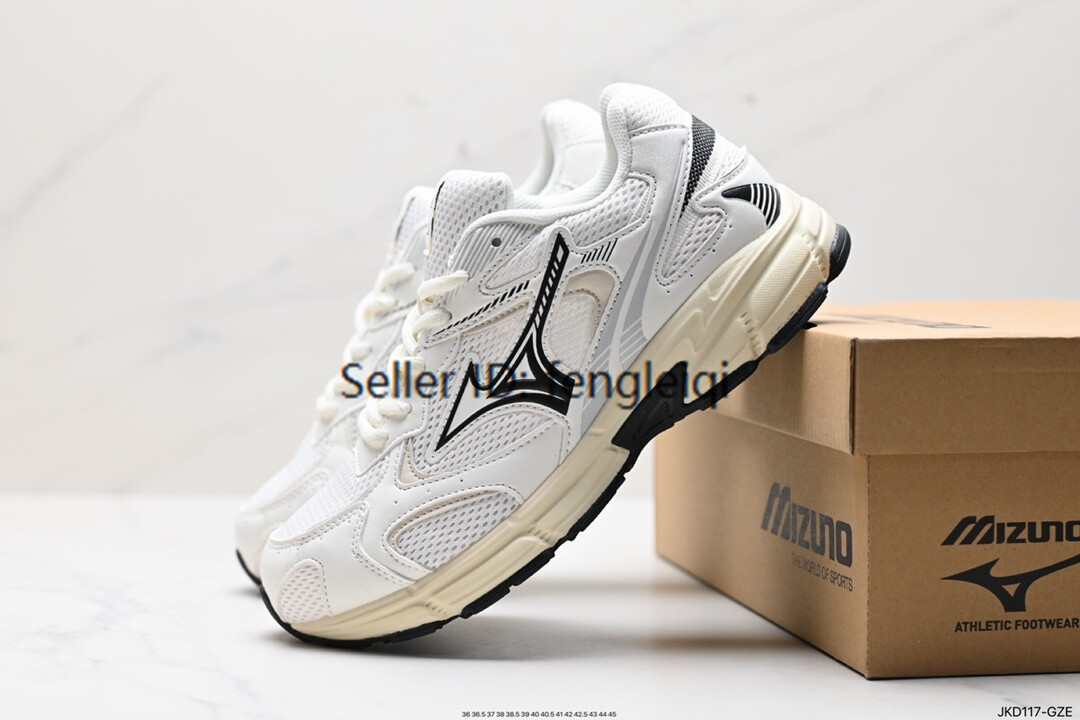 Mizuno Speed 2K Men's Women's White/Black Sneakers Retro