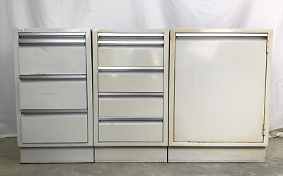 Maquet Praxisschrankzeile 3er Arztschrank Behandlungszeile Zahnarzt  Metall 