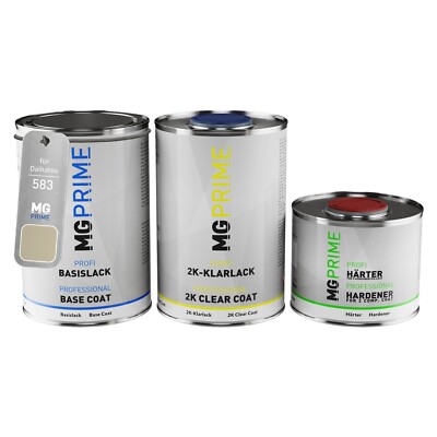 Autolack Dose Set für Daihatsu 583 Champagne Metallic Basislack 2K Klarlack 2,5L