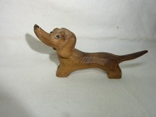 Dachshund Dog Hand Wood Carved Vintage German R