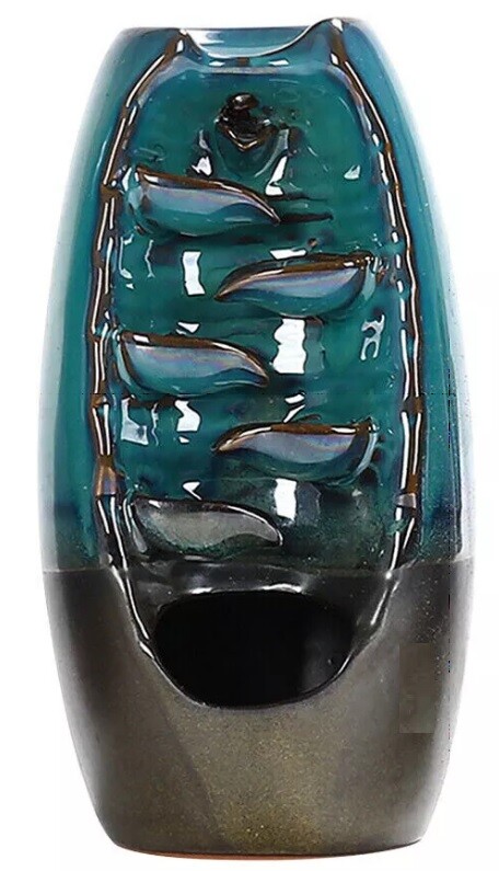 Keramik Rückfluss Weihrauch Mountain Wasserfall Räuchergefäß Halter Räucherkegel