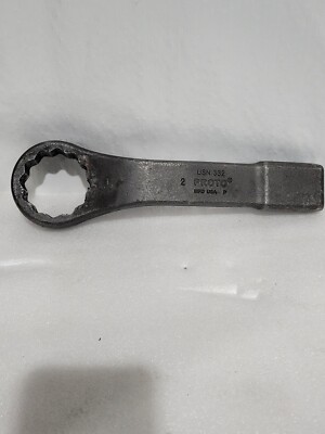  PROTO 2'' USN332 12-Point 1-1/4''T Offset Slugging Wrench. FREE SHIPPING! 