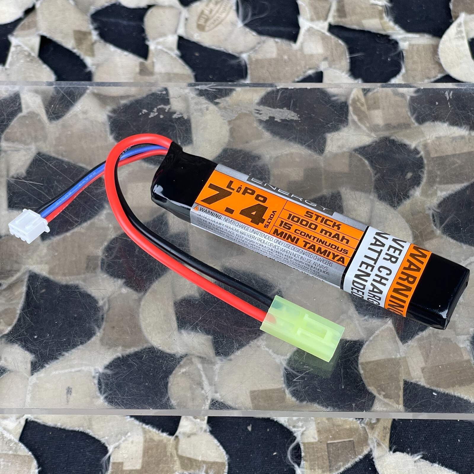 NEW Valken Energy LiPo 7.4v 1000mAh 15C Stick Airsoft Battery (62951)