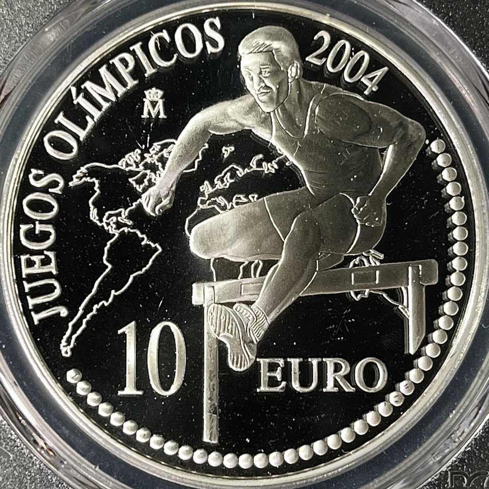 SPAIN. 2004, 10 Euro, Silver - PCGS PR68 DCAM - Top Pop 🥇 Athens Olympics - Image 3 of 4