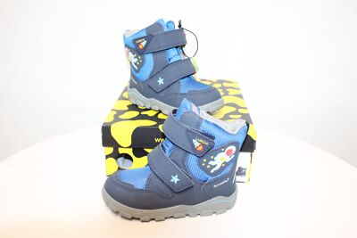 Lurchi Kosmo-Sympatex Boys Ankle Boots Blue EU Size 24 New Invoice VAT